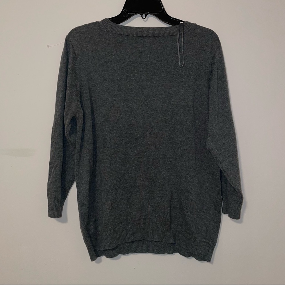 Jaclyn Smith French Bulldog Crew Neck Lightweight Sweater Size XL - Picture 6 of 6